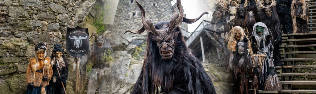 Schleißheimer Perchten auf der Burgruine&nbsp;Lichtenhag